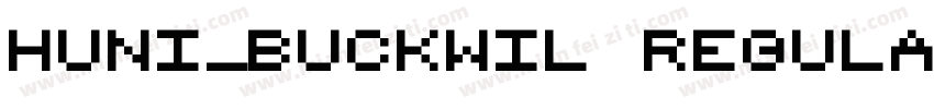 Huni_Buckwil Regular字体转换